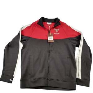 Atlanta Reign Mitchell & Ness Zip Up Jacket Mens Large Red Black NWT